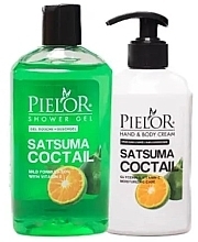 Духи, Парфюмерия, косметика Набор - Pielor Catsuma Coctail Gift Set (sh/gel/500ml + b/hand/cr/300ml)