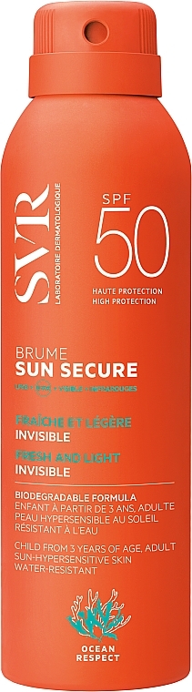 Солнцезащитный спрей - SVR Sun Secure Biodegradable Spf50