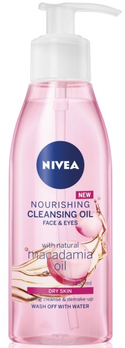 Очищающее масло для сухой кожи - Nivea Nourishing Cleansing Oil Macadamia
