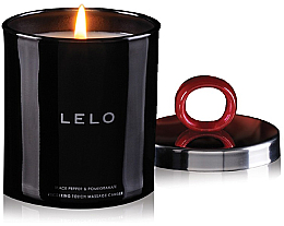 Масажна свічка - Lelo Flickering Massage Candle Pepper & Pomegranate — фото N1