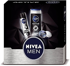 Духи, Парфюмерия, косметика Набор - NIVEA MEN Deo Power 2017 (deo/150ml + sh/gel/250ml + cr/30ml)