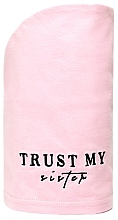 Парфумерія, косметика Бавовняний рушник для волосся, рожевий - Trust My Sister
