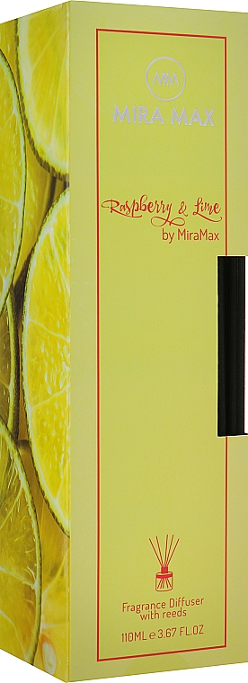 Аромадиффузор - Mira Max Raspberry & Lime Fragrance Diffuser With Reeds — фото N3