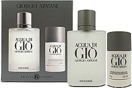 Духи, Парфюмерия, косметика Giorgio Armani Acqua di Gio Pour Homme - Набор (edt 100 + deo stick 75)