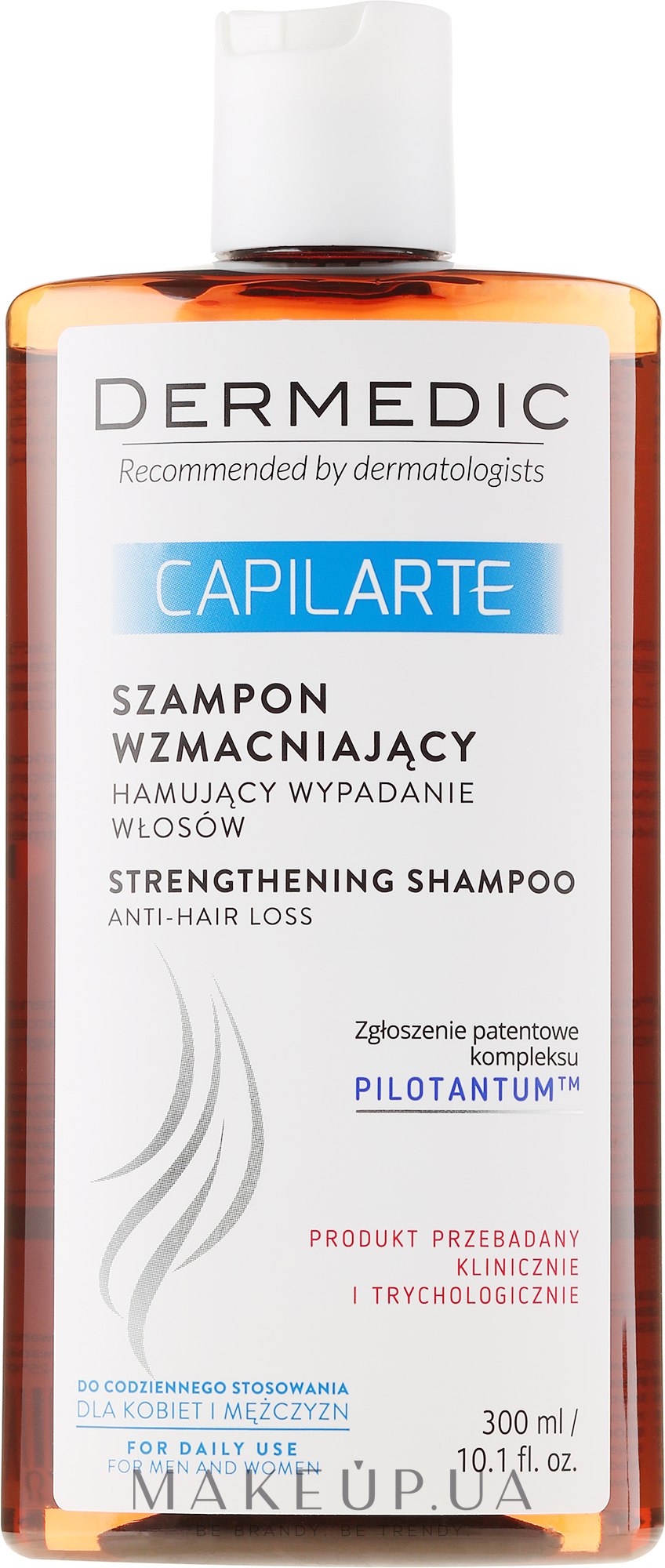 Зміцнювальний шампунь, призупинення випадіння волосся - Dermedic Capilarte — фото 300ml