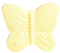 Парфумерія, косметика Бомбочка для ванни "Метелик", жовта - IDC Institute Bath Fizzer Butterfly