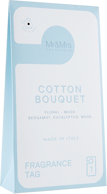 Ароматическое саше № 81 - Mr&Mrs Fragrance Tags Miss Door № 81 Cotton Bouquet — фото N2