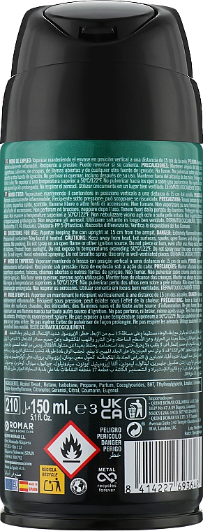 Дезодорант-спрей "Смарагдове небо" - Amalfi Men Deodorant Body Spray Emerald Sky — фото N2