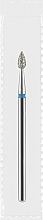 Парфумерія, косметика Фреза алмазна синя «Оливка гостра», діаметр 2,3 мм, довжина 5 мм - Divia DF007-23-B