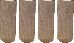 Шкарпетки жіночі з віскози "Fit" 2 пари, beige - Knittex — фото N1