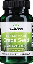 Парфумерія, косметика Харчова добавка "Виноградні кісточки", 380 мг - Swanson Grape Seed