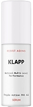 Парфумерія, косметика Ретинолова сироватка потрійної дії - Klapp Resist Aging Triple Action Pro Age Serum