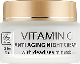 Ночной крем против морщин с витамином С и минералами Мертвого моря - Dead Sea Collection Vitamin C Night Cream — фото N2