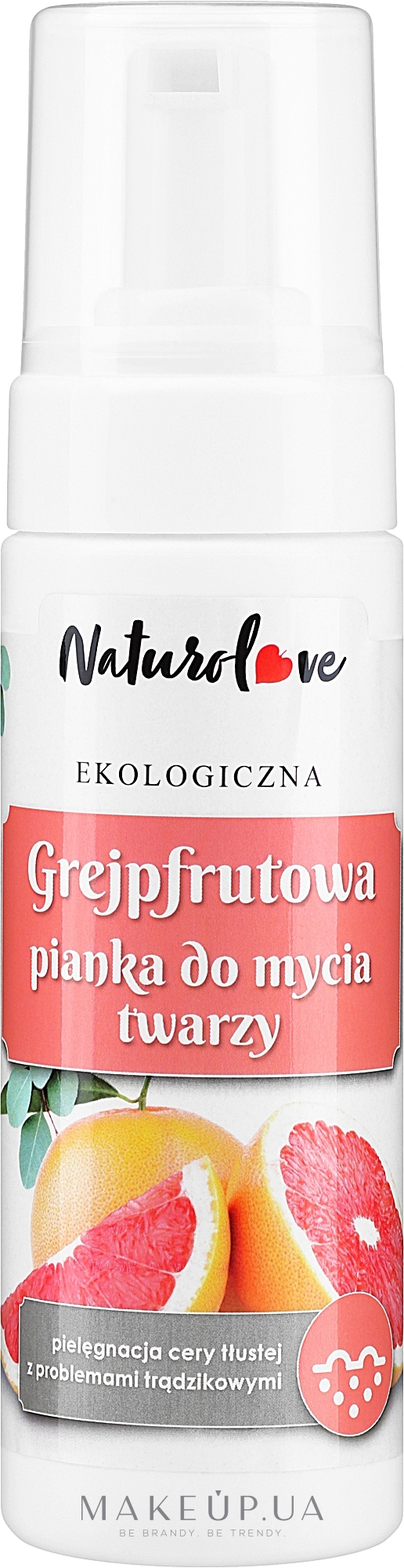 Очищающая пенка для лица с грейпфрутом - Naturolove — фото 150ml