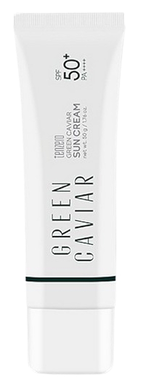 Солнцезащитный крем для лица с зеленой икрой - Tenzero Green Caviar Sun Cream SPF 50+ PA++++ — фото N1