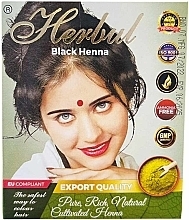 Парфумерія, косметика Хна для волосся, чорна - Herbul Black Henna