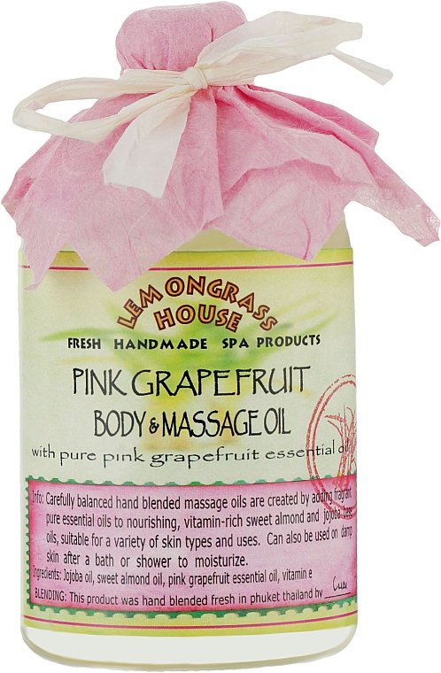 Масло для тела "Розовый грейпфрут" - Lemongrass House Pink Grapefruit Body & Massage Oil — фото N1
