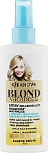 Спрей-лосьйон для природного освітлення - Eugene Perma Keranove Laboratoires Blond Vacances Highlighting Spray Without Rinse — фото N1