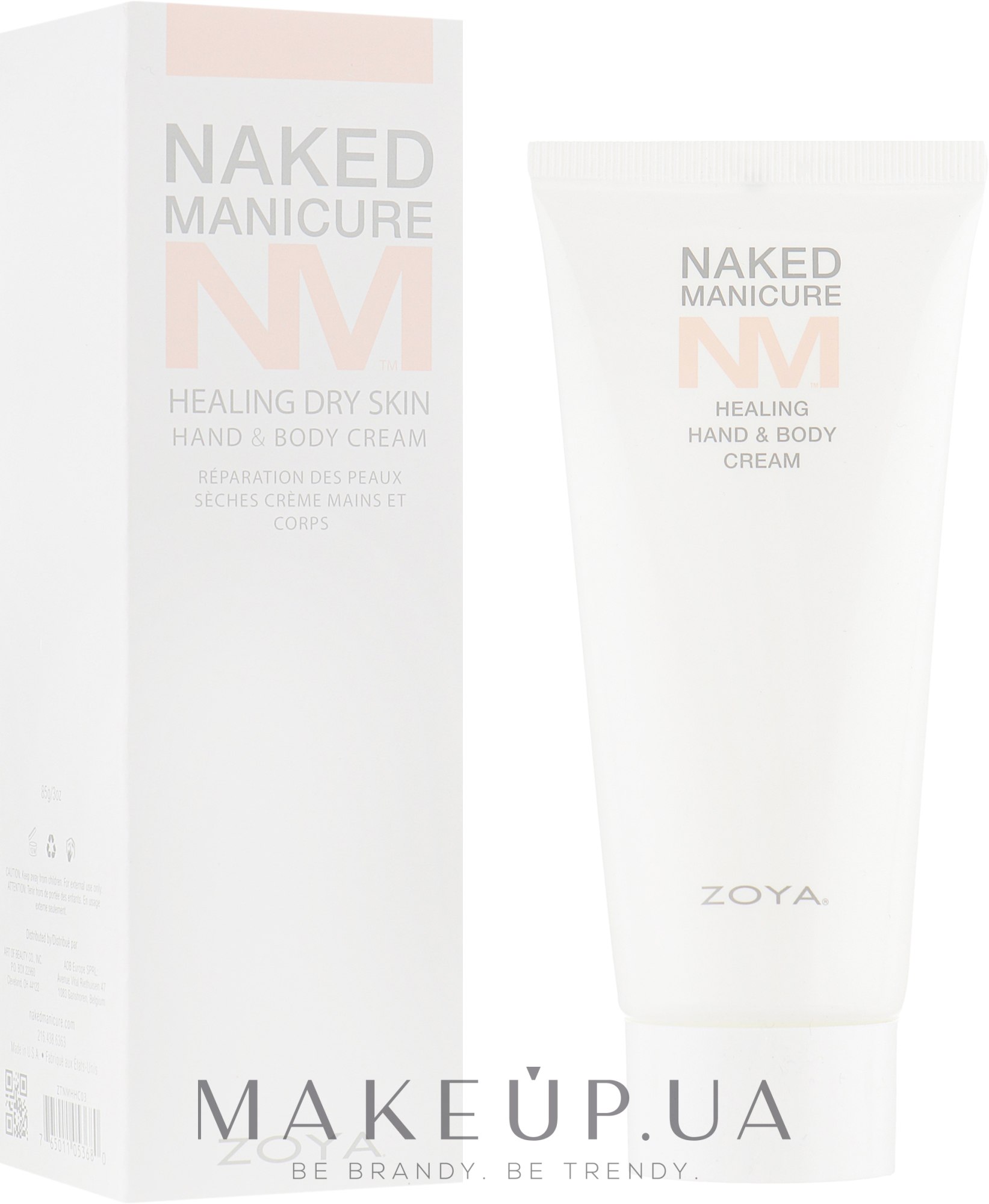 Восстанавливающий увлажняющий крем для рук и тела - Zoya Naked Manicure Healing Dry Skin Hand & Body Cream — фото 85g