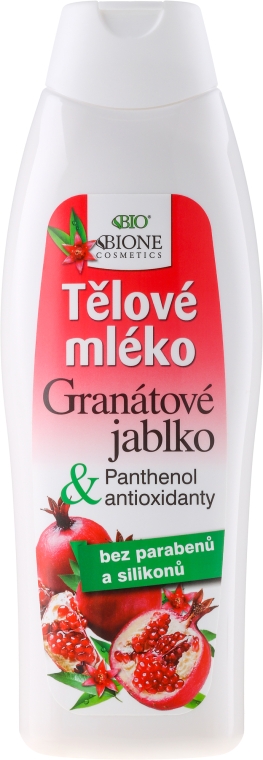 Молочко для тела - Bione Cosmetics Pomegranate Body Milk With Antioxidants — фото N1