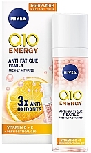 Парфумерія, косметика Енергетична сироватка для обличчя проти зморщок - NIVEA Q10 Energy Anti-Fatigue Pearls