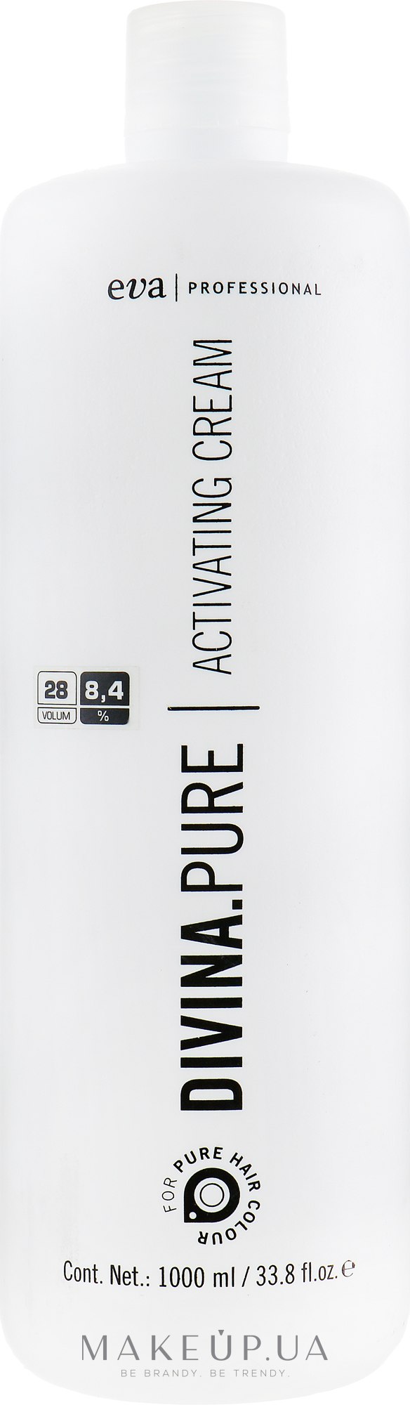 Крем-оксидант - Eva Professional Divina Pure Activating Cream 28vº/8,4% — фото 1000ml
