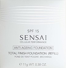 Компактная тональная пудра - Sensai Cellular Performance Total Finish Foundation SPF 15 (сменный блок) — фото N2