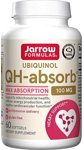 Харчові добавки - Jarrow Formulas Ubiquinol QH-Absorb 100 mg — фото N1