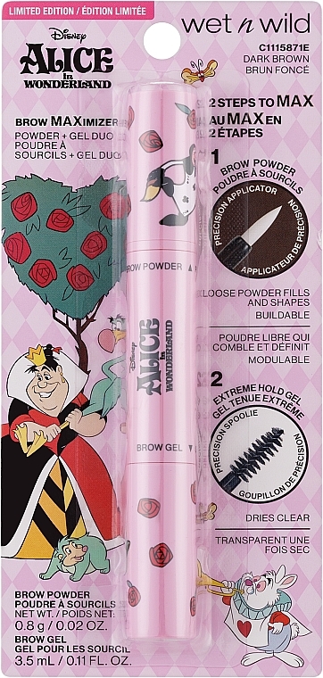 Гель + пудра для бровей - Wet N Wild Alice in Wonderland Brow Maximizer Brow Gel + Powder