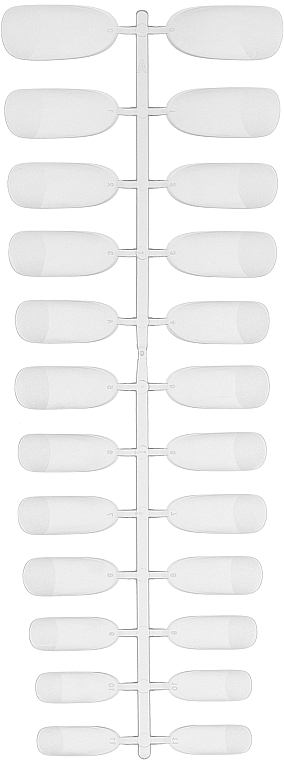 Гелеві тіпси для швидкого нарощування "Soft Oval", матові - Canni Matte Fast Gel Tips — фото N2