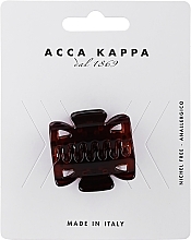 Краб для волос, коричневый "Бант" маленький, 2 шт. - Acca Kappa Hair Clips — фото N1