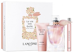 Духи, Парфюмерия, косметика Lancome La Vie Est Belle Soleil Cristal - Набор (edp/50ml + edp/mini/10ml + b/lot/50ml)