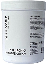 Духи, Парфюмерия, косметика Крем для массажа - Mila D’Opiz Hyaluronic 4 Massage Cream 