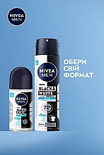 Антиперспирант "Черное и Белое невидимый: свежий", спрей - NIVEA MEN Black & White Invisible Active Anti-Perspirant — фото N6