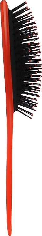 Щетка для волос массажная, С0258-1, оранжевая с черным - Rapira — фото N2