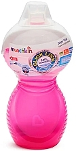 Пляшечка-непроливайка 266 мл "Bite Proof", рожева - Munchkin — фото N1