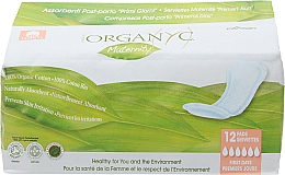 Органически гигиенические прокладки "Organyc" послеродовые, 12шт - Corman — фото N1