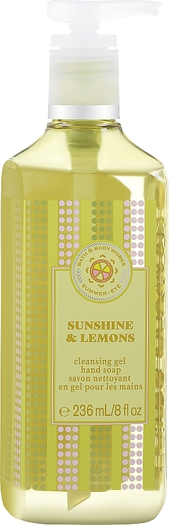 Мило для рук - Bath And Body Works Sunshine & Lemons Cleansing Gel Hand Soap — фото N1