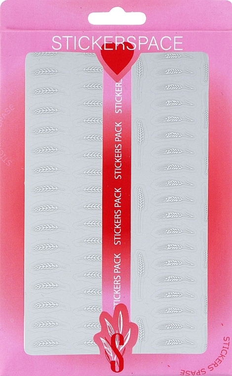 Дизайнерські наклейки для нігтів "Колос Silver" - StickersSpace — фото N1