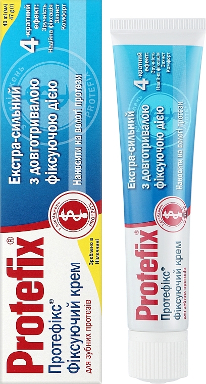 Фиксирующий крем для зубных протезов экстрасильный - Protefix Haft-Creme Extra Stark — фото N2