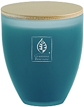 Парфумерія, косметика Giardino Benessere Pompei Garden - Парфумована свічка у блакитній склянці