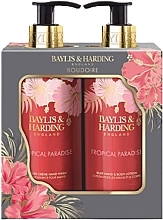 Набор - Baylis & Harding Boudoire Tropical Paradise Luxury Hand Care Gift Set (h/wash/300ml + lot/300ml) — фото N1