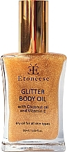 Парфумерія, косметика Суха олія для тіла з часточками золота - Etoneese Glitter Body Oil