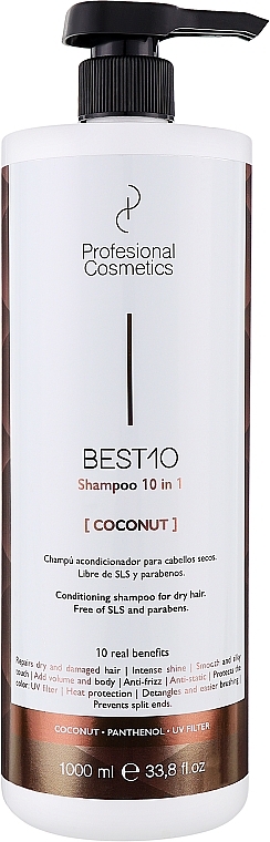 УЦЕНКА Шампунь для интенсивного восстановления волос - Profesional Cosmetics Best 10 Intensive Repair Shampoo * — фото N5