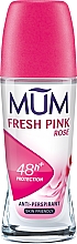 Антиперспирант шариковый "Свежая розовая роза" - Mum Fresh Pink Rose Roll On Anti-perspirant — фото N1