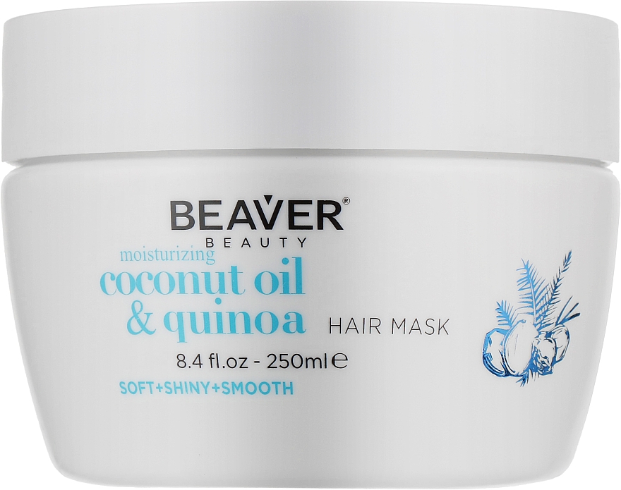 Увлажняющая маска для сухих волос с кокосовым маслом - Beaver Professional Coconut Oil & Quinoa Moisturizing Hair Mask — фото N1