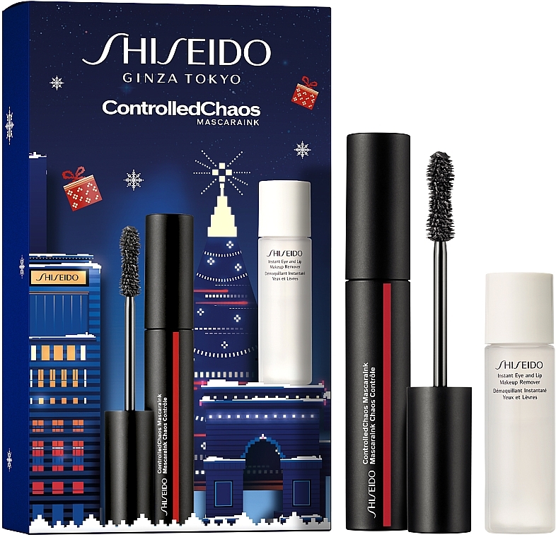 Набір - Shiseido Shiseido Controlledсhaos Mascara Holiday Kit (makeup/remover/30ml + mascara/11.5ml) — фото N1