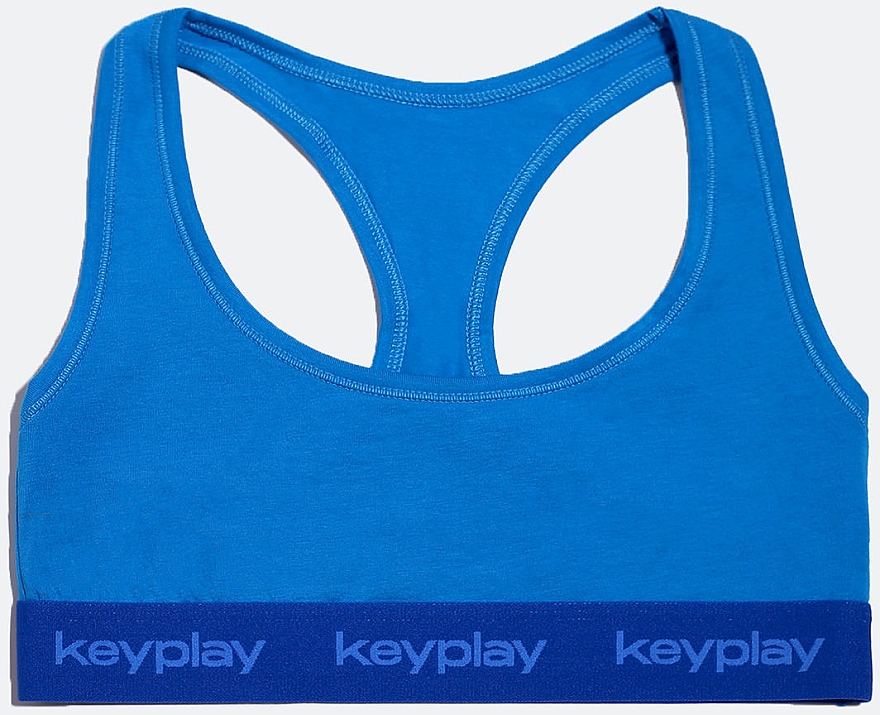 Комплект білизни для жінок "Sport Ocean", топ + трусики-хіпстери, блакитний - Keyplay — фото N2