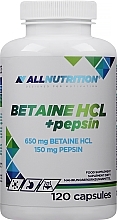 Харчова добавка "Бетаїн + Пепсин" - Allnutrition Betaine HCL+Pepsin — фото N1