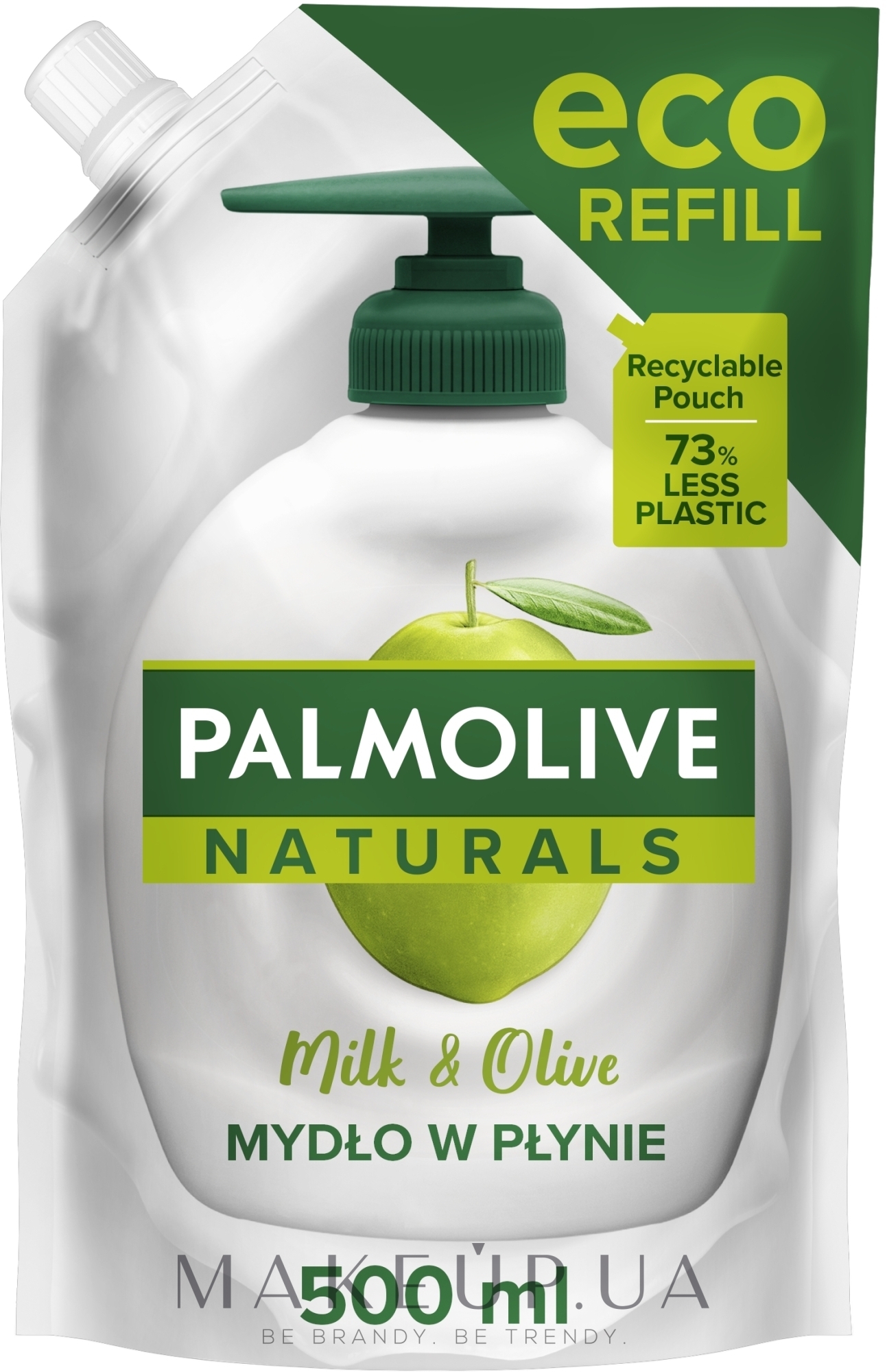Рідке мило для рук "Молочко та оливка. Інтенсивне зволоження" - Palmolive Naturals (refill) — фото 500ml